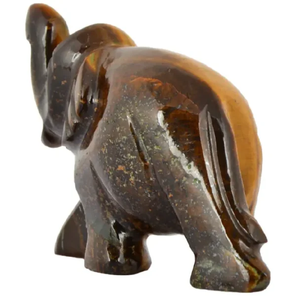 Gemston Tiger Eye Handicraft Elephant Statue