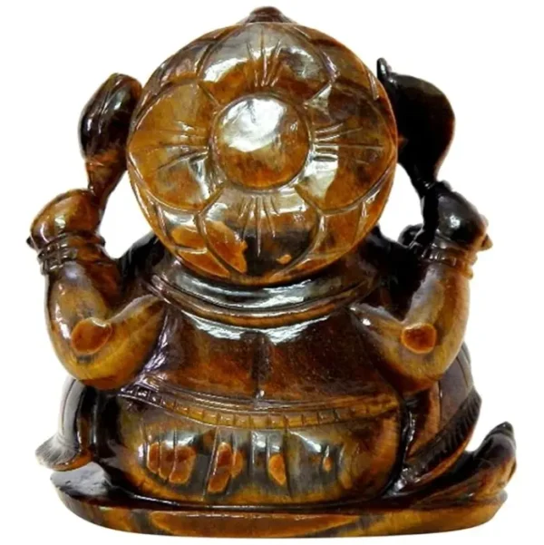 Natural Tiger Eye Ganesha Statue